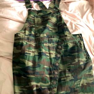 Camo overall dress